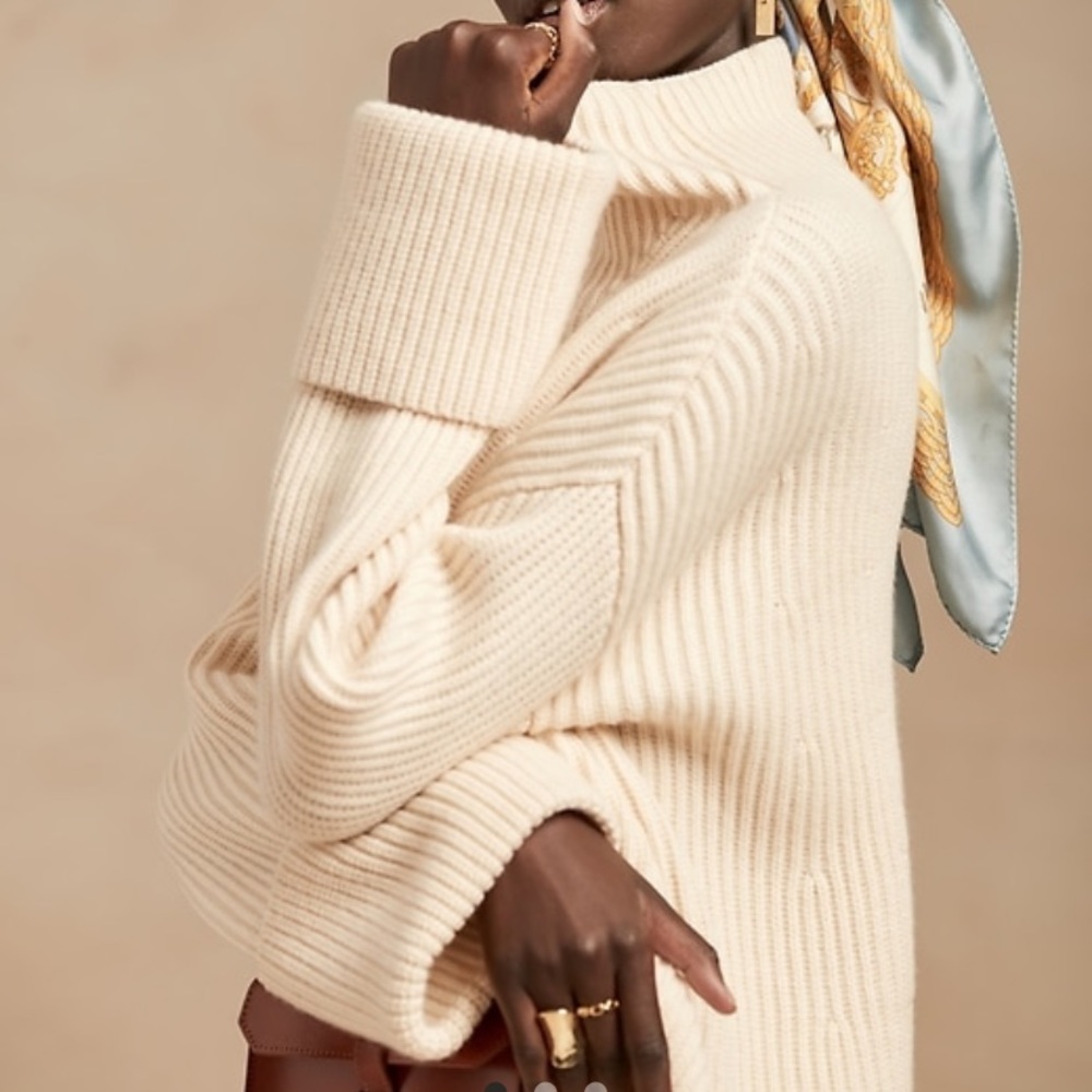 Banana Republic petite oversized merino-cashmere sweater